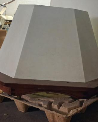 Cappa camino cucina legno massiccio rustica