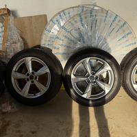 4 Cerchi in lega Audi A6 da 18"Completi di Gomme I