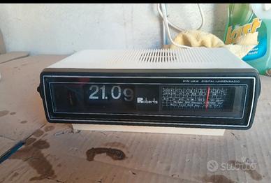 radiosveglia flip cartellini anni 70