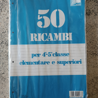 Fogli di ricambio per quaderno ad anelli