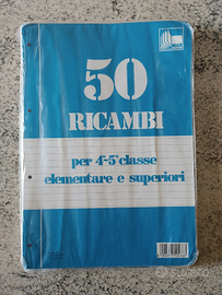 Fogli di ricambio per quaderno ad anelli