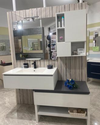 Mobile bagno sfalsato completo