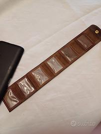 Portafoto da viaggio in cuoio