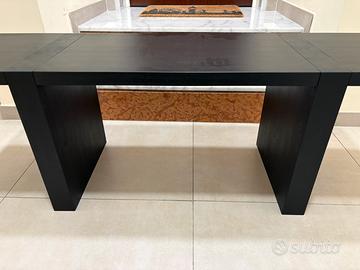 Coppia di panche nere in legno – nuove