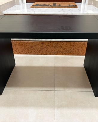 Coppia di panche nere in legno – nuove