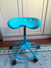 Sgabello Traktor girevole Ikea Vintage