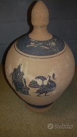 Salvadanaio Terracotta dipinto a mano Egizio