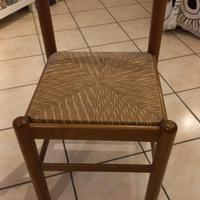 Tavolo in legno massello cm 300 x 85 con 10 sedie 