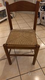 Tavolo in legno massello cm 300 x 85 con 10 sedie 