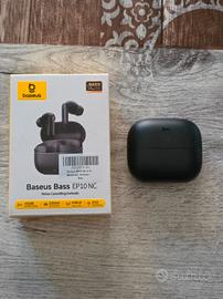 Auricolari Baseus EP10 NC Bluetooth Nero cuffie