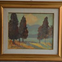 Quadro olio su tela artista Graffieti Azelio. 