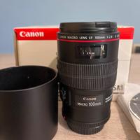 Canon EF 100 mm F2.8 L Macro IS USM + accessori