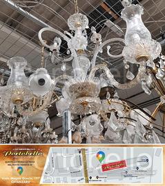 Codice: 268662 LAMPADARIO 3 LUCI CON PENDENTI IN