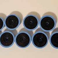 Subbuteo 10x Basi LW Azzurre/Nere