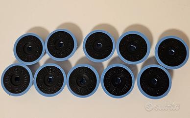 Subbuteo 10x Basi LW Azzurre/Nere