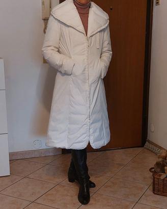 Piumino lungo bianco donna Vera Piuma