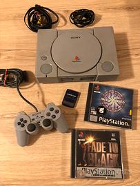 Sony PlayStation 1 PS1 console con 2 giochi