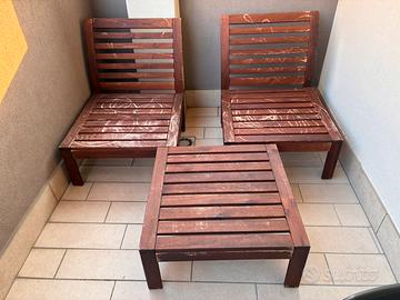 Sedie e tavolino Ikea NÄMMARÖ