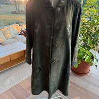 Cappotto scamosciato in vera pelle -Taglia M