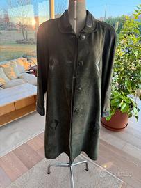 Cappotto scamosciato in vera pelle -Taglia M