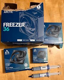 Kit ventole e dissipatore  marca Artic AMD e INTEL