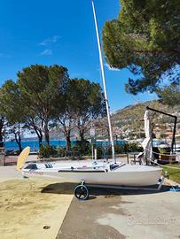 Barca a vela 420 blue blue