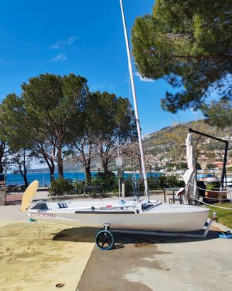 Barca a vela 420 blue blue