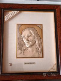 Emil Serè Cristo Bassorilievo Argento 925 Ermes Ot