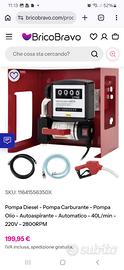 Pompa carburante e macchina contalitri