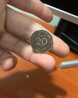 moneta da 20 centesimi del 1918