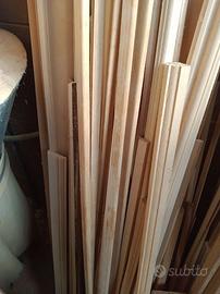 Profili in legno di tiglio intarsiati e sagomati