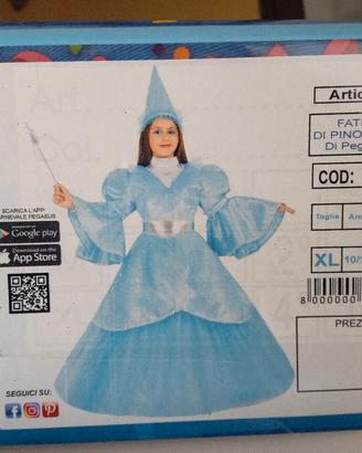 Vestito di Carnevale Fata di Pinocchio 10/11 anni