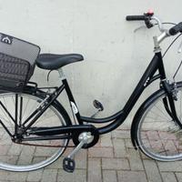City bike unisex Elops 100 unisex 26" con cestino
