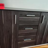 Comò grigio laminato 
