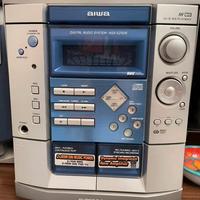 Aiwa lettore cd e musicassette