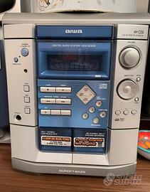 Aiwa lettore cd e musicassette