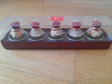 Set 5 Candele Natalizie Schiaccianoci "M Home"