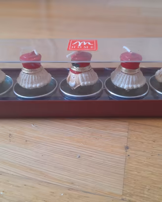 Set 5 Candele Natalizie Schiaccianoci "M Home"