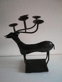 Candelabro in ferro battuto