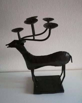Candelabro in ferro battuto