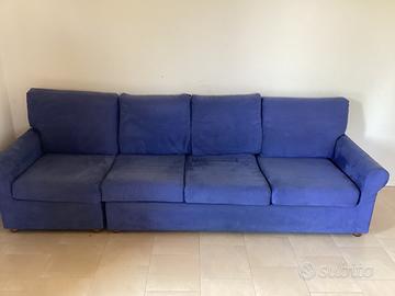 Divano e poltrona in alcantara