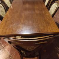 Soggiorno classico in noce massello