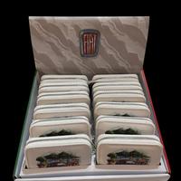 Set di 12 portafogli con zip Fiat 500 storica ross