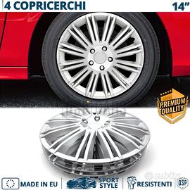 4 Copricerchi per KIA 14 Pollici CoppetteSilver