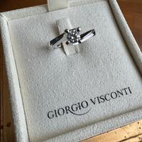 Giorgio Visconti - Solitario 0.3 kt su oro bianco