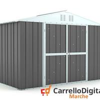 Box giardino lamiera zincata 327x155 grigio scuro