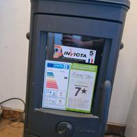 Stufa a legna INVICTA REMILLY nuova con tubi inox