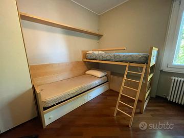 Letto a castello per cameretta bambini