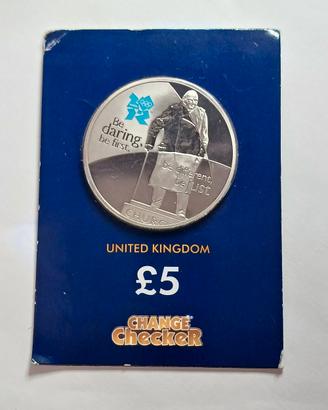 Regno Unito, 2010, 5 sterline, Churchill 