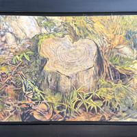 Massimo Buccioni pittore quadro olio su tela Tronc